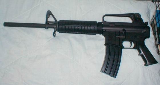 Assembled rifle, waiting for correct stock
